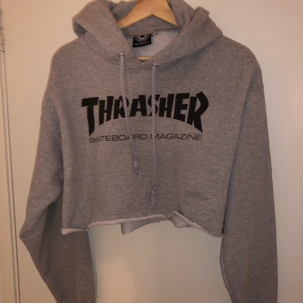 Thrasher cropped hoodie